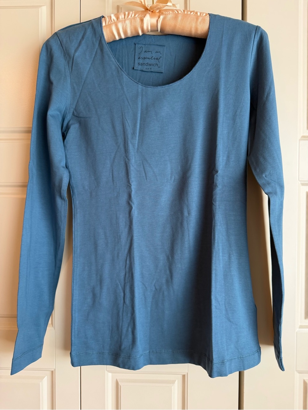 Sandwich Essential Scoop Neck Long Sleeve Top - Teal